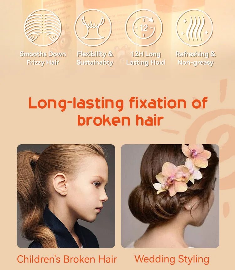 20g cera para el cabello palo peine dientes crema para peinar el cabello Anti-Frizz para hombres mujeres niños borde rizado producto para peinar el cabello