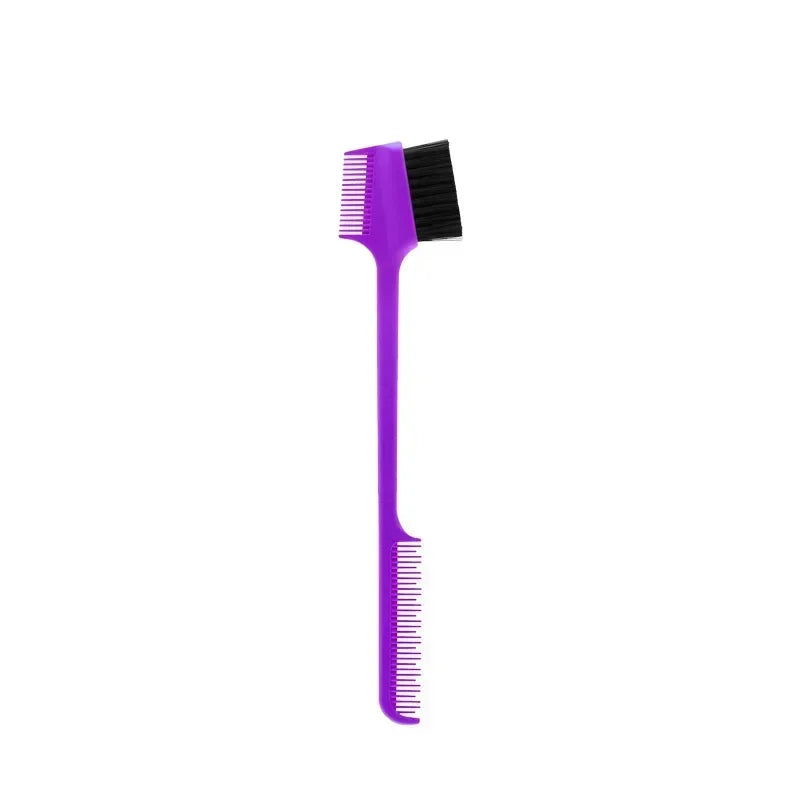 Proveedor de peine de cepillo de borde, cepillo de Control de bordes 3 en 1 de doble cara para peluquería de bebé, cepillos de peine, herramientas de belleza