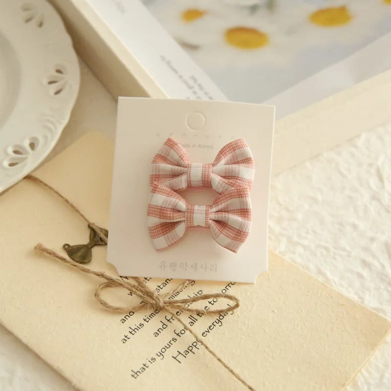 Pinzas para el pelo para niños, tocados hechos a mano, accesorios para el cabello de bebé, lazos de Clip de tela de cobertura completa para niñas