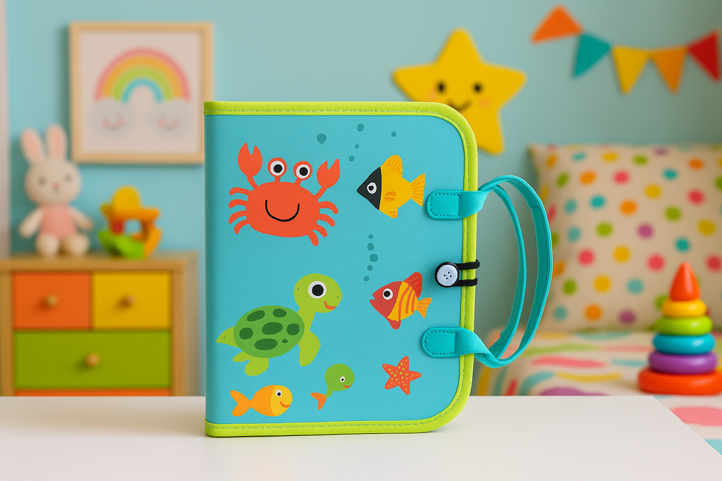 🧠✨ Libro Sensorial de Tela – “Manitas Curiosas” ✨🧠