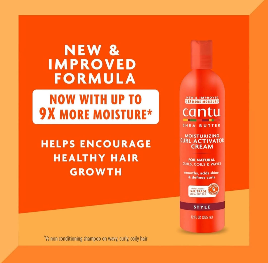 🌀 Kit Curly Care Cantu con Shea Butter – Rizos definidos, hidratación profunda, belleza natural